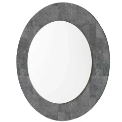 Wohnen Spiegel|Flurspiegel*Grauer Spiegel mit Rahmen aus Stein - Maratas
