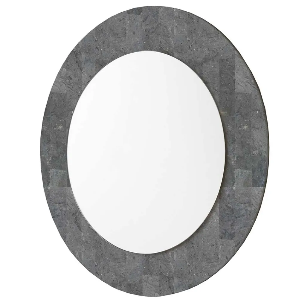 Wohnen Spiegel|Flurspiegel*Grauer Spiegel mit Rahmen aus Stein - Maratas