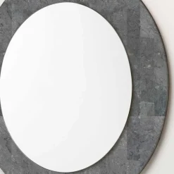 Wohnen Spiegel|Flurspiegel*Grauer Spiegel mit Rahmen aus Stein - Maratas