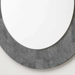 Wohnen Spiegel|Flurspiegel*Grauer Spiegel mit Rahmen aus Stein - Maratas