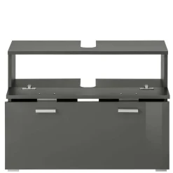 Wohnen Grauer Unterschrank fürs Waschbecken Hochglanz - Ulivia