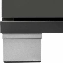 Wohnen Grauer Unterschrank fürs Waschbecken Hochglanz - Ulivia