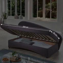 Wohnen Schlafsofas*Graues Daybed mit Bettkasten - Perfect