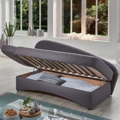 Wohnen Schlafsofas*Graues Daybed mit Bettkasten - Perfect