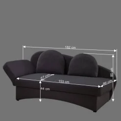 Wohnen Schlafsofas*Graues Daybed mit Bettkasten - Perfect