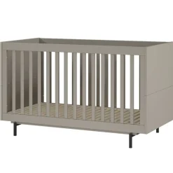 Kinder Wohnen Graues Kinderbett mit Gitterseiten - Suzanas