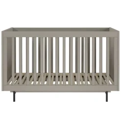 Kinder Wohnen Graues Kinderbett mit Gitterseiten - Suzanas