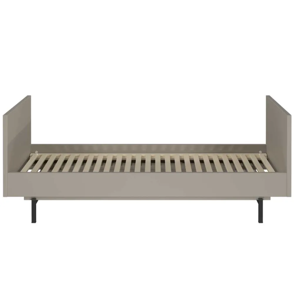 Kinder Wohnen Graues Kinderbett mit Gitterseiten - Suzanas