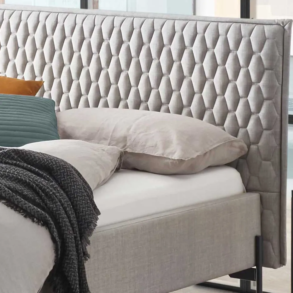 Wohnen Skandinavische Möbel*Graues Polsterbett im Skandi Design - Fabia