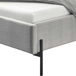 Wohnen Skandinavische Möbel*Graues Polsterbett im Skandi Design - Fabia