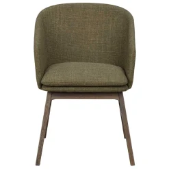 Wohnen Grüner Armlehnenstuhl halbrund - Ohio (2er Set)