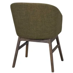 Wohnen Grüner Armlehnenstuhl halbrund - Ohio (2er Set)