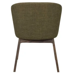 Wohnen Grüner Armlehnenstuhl halbrund - Ohio (2er Set)