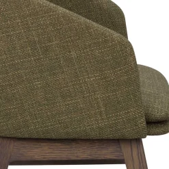 Wohnen Grüner Armlehnenstuhl halbrund - Ohio (2er Set)