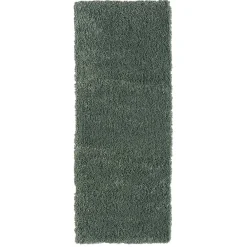 Wohnen Grüner Läufer Teppich mit hohem Flor - Lura