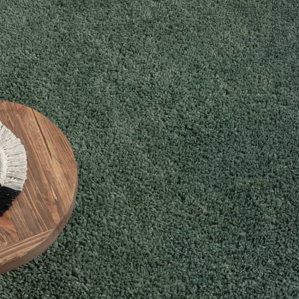 Wohnen Grüner Läufer Teppich mit hohem Flor - Lura