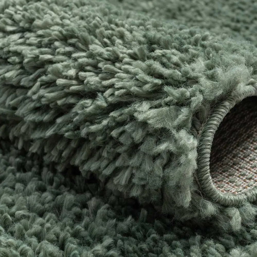 Wohnen Grüner Läufer Teppich mit hohem Flor - Lura