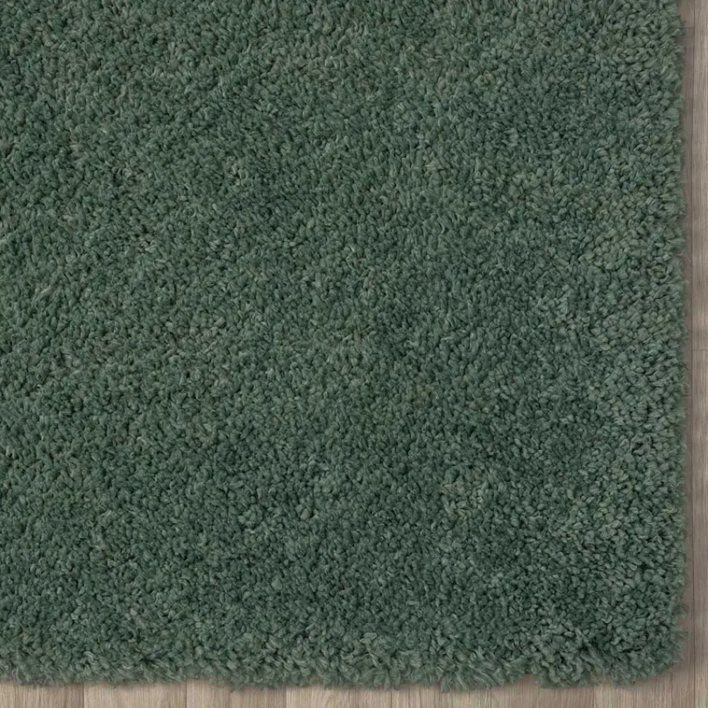 Wohnen Grüner Läufer Teppich mit hohem Flor - Lura