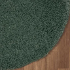 Wohnen Teppiche*Grüner Teppich mit 4 cm Hochflor - Pereza