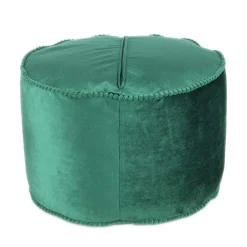 Wohnen Grünes Meditationskissen mit Samtbezug - Lacredu