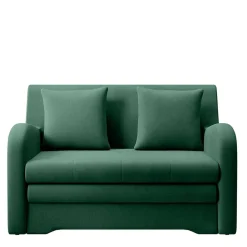 Wohnen Schlafsofas*Grünes Schlafsofa mit Veloursbezug - Vigretta