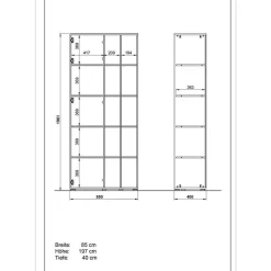 Wohnen Große Büro Einrichtung komplett - Situatica (vierteilig)