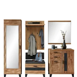 Wohnen Große Flureinrichtung als Set - Elprisca (fünfteilig)