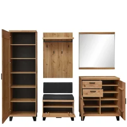 Wohnen Große Flureinrichtung als Set - Elprisca (fünfteilig)