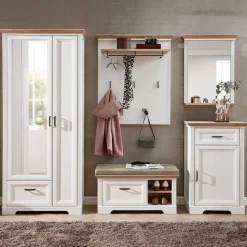 Wohnen Große Flurmöbel Kombi Landhaus - Nurelcas (fünfteilig)