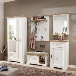 Wohnen Große Flurmöbel Kombi Landhaus - Nurelcas (fünfteilig)