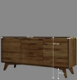 Wohnen Große Holzkommode mit 3 Türen - Eavy