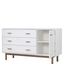 Wohnen Küchenschränke|Sideboards*Große Kombi-Kommode in Weiß mit Eiche - Savuta