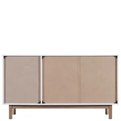 Wohnen Küchenschränke|Sideboards*Große Kombi-Kommode in Weiß mit Eiche - Savuta