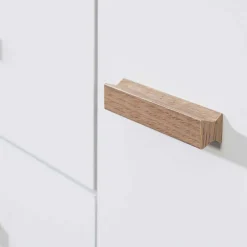 Wohnen Küchenschränke|Sideboards*Große Kombi-Kommode in Weiß mit Eiche - Savuta