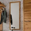Wohnen Großer Dielen Spiegel mit Holzrahmen - Mulcian