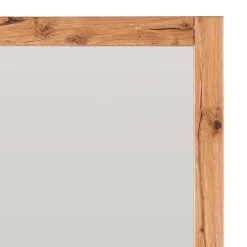 Wohnen Großer Dielen Spiegel mit Holzrahmen - Mulcian