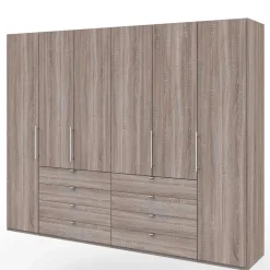 Wohnen Kleiderschränke|Kleiderschränke*Großer Kleiderschrank im Holzlook foliert - Crenba