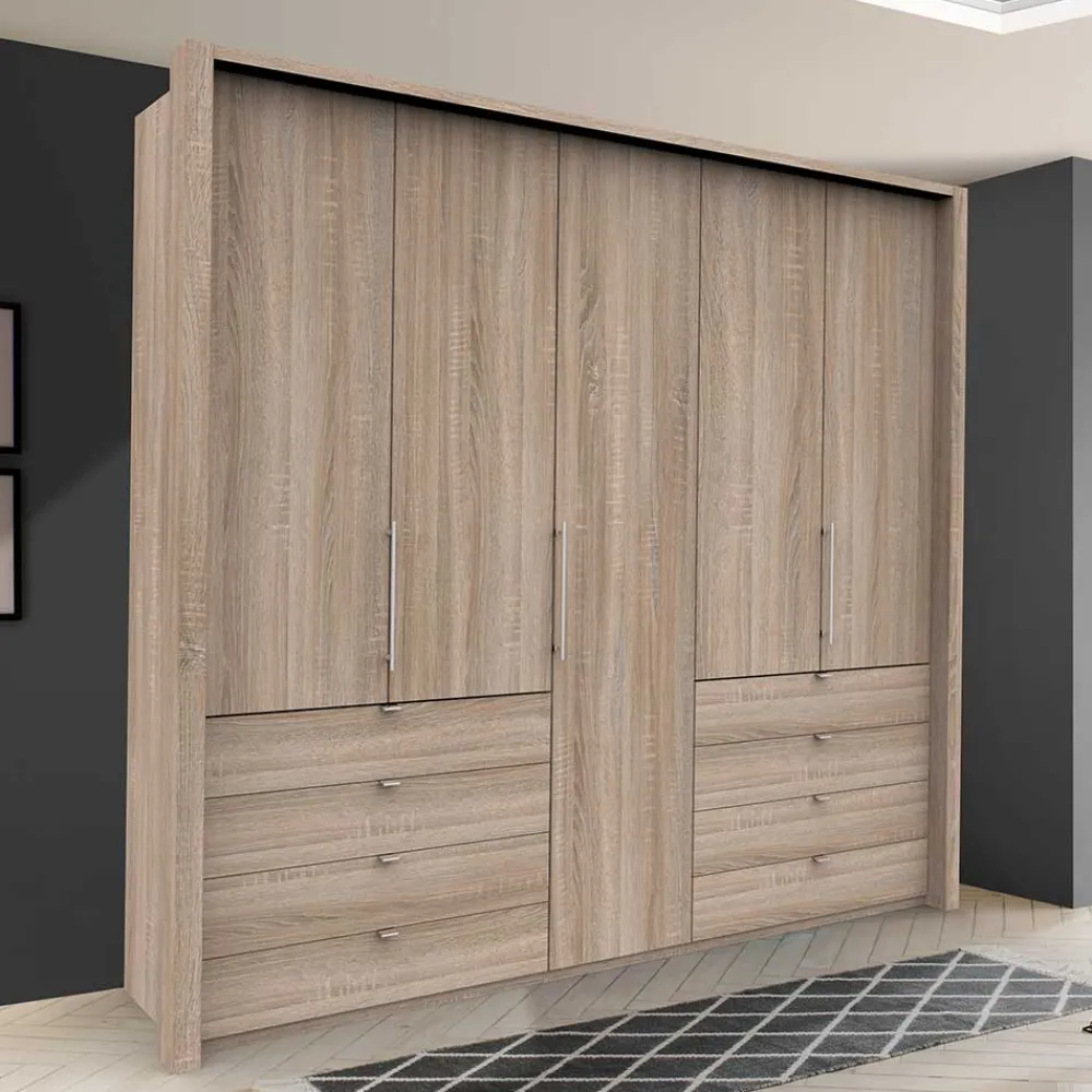 Wohnen Kleiderschränke|Kleiderschränke*Großer Kleiderschrank in Eiche Sägerau - Zayun