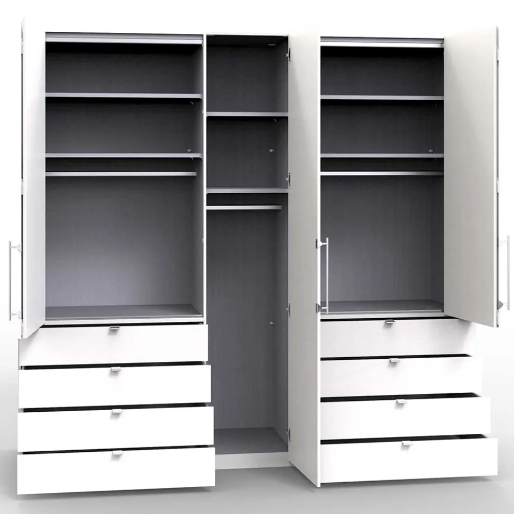 Wohnen Kleiderschränke|Kleiderschränke*Großer Kleiderschrank in Eiche Sägerau - Zayun