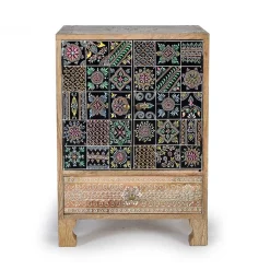 Wohnen Landhausmöbel|Boho Style Möbel*Großer Nachtschrank mit Doppeltür - Fenezian