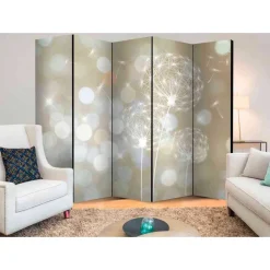 Wohnen Paravents*Großer Paravent in Beige & Weiß - Enkolu