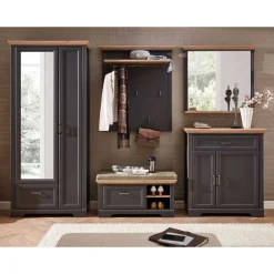 Wohnen Großes Flurmöbel Set Landhaus - Thumbs (fünfteilig)