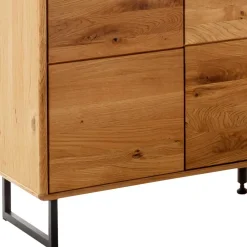 Wohnen Großes Highboard mit Metall Bügelgestell - Flacona
