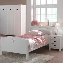 Wohnen Kindermöbel|Jugendzimmer Komplett*Großes Mädchenzimmer Set Grandory in Weiß (fünfteilig)