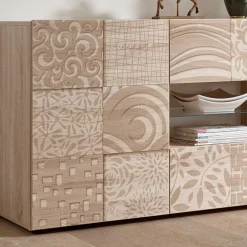 Wohnen Sideboards & Kommoden|Sideboards & Kommoden*Großes Sideboard in Eiche Sonoma Dekor - Bielvas I