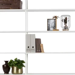 Wohnen Großes Stauraum Regalsystem in Weiß - Leyma