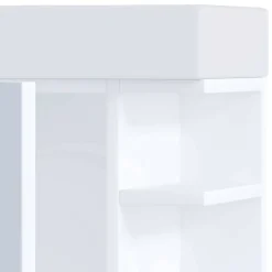 Wohnen Waschtisch|Waschbeckenunterschränke*Gäste WC Waschtisch in Weiß hängend - Croscony