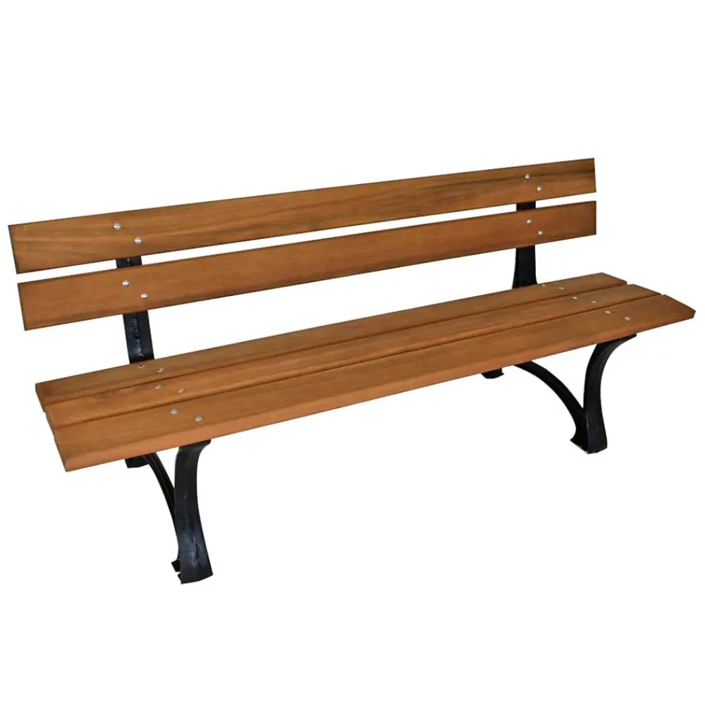 Wohnen Metall-Gartenmöbel|Gartenbänke*Gusseisen Parkbank Adrias mit Hartholz Eukalyptus