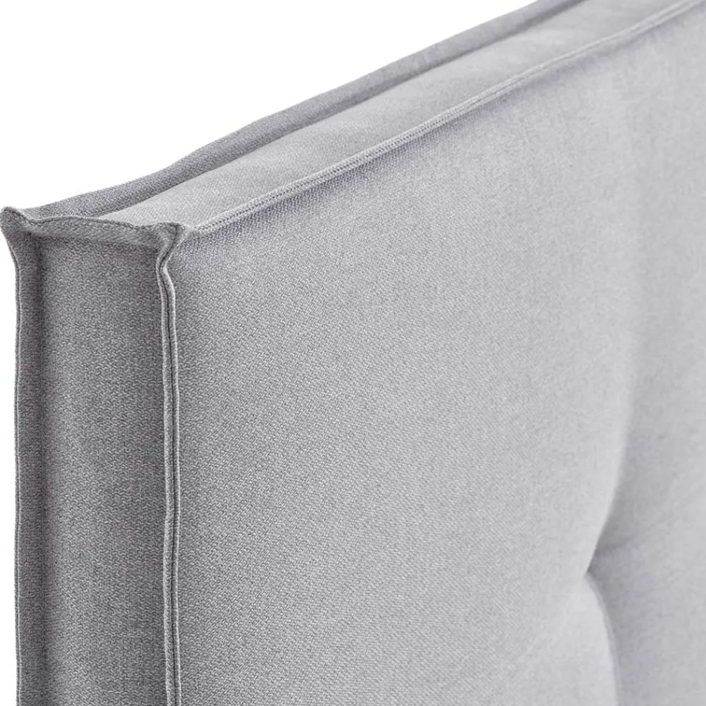 Wohnen Betten|Betten*H3 Boxspringbett in Hellgrau Stoff & Chrom - Tuwedia