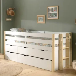 Wohnen Kinderbetten*Halbhohes Kinderbett als Kojenbett - Sharky